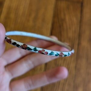 Vintage Floral Bangle Style Bracelet